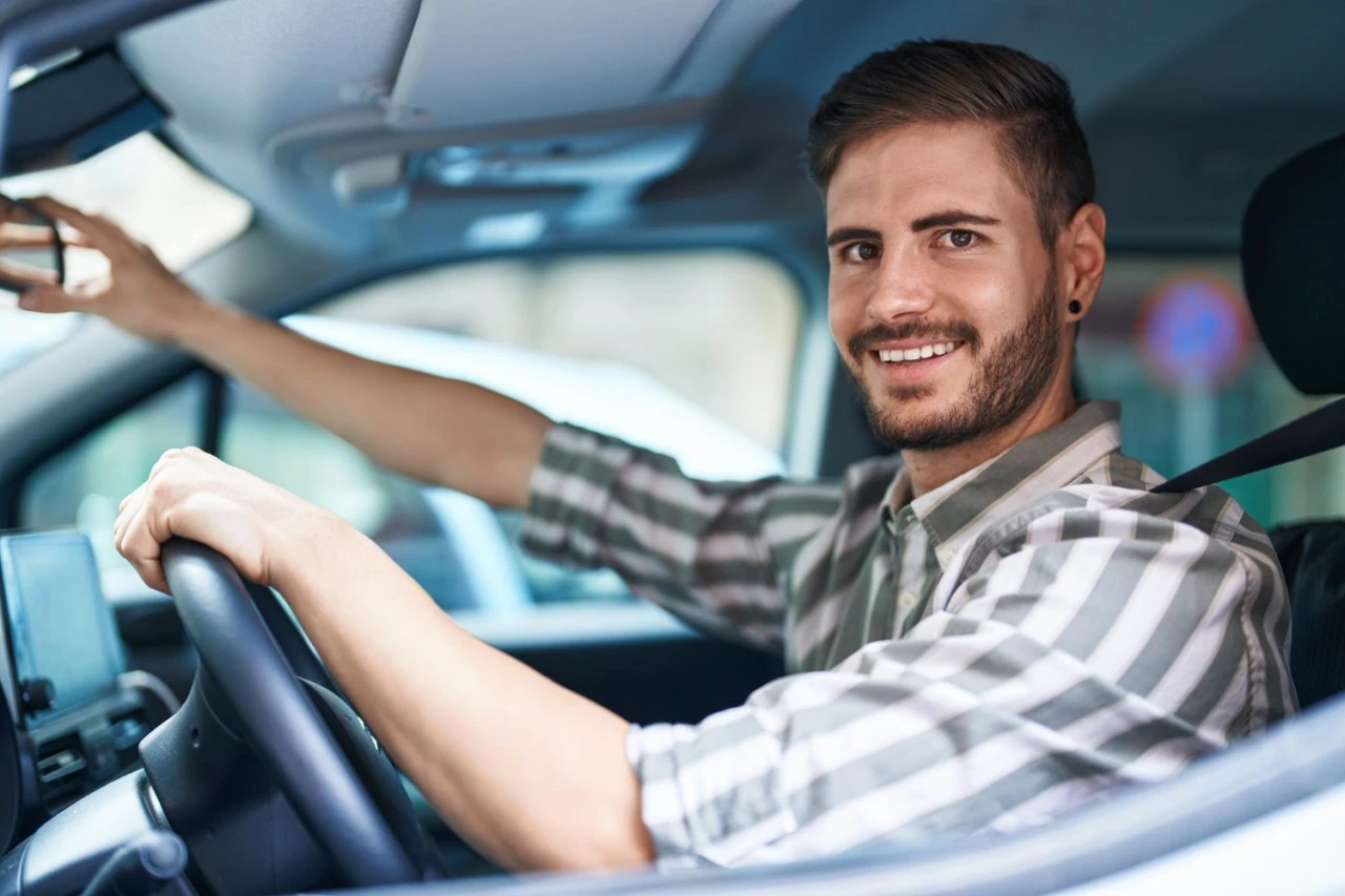 Professional driver providing safe transportation at home